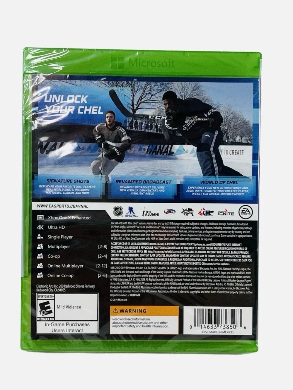 NHL 20 Microsoft Xbox One Series X Hockey Video Game (Sealed)